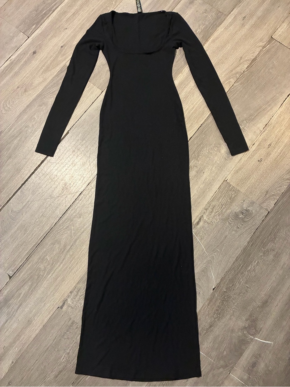 Black Maxi Long Sleeve Dress